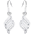 Boucles d'oreilles pendantes en forme de feuilles ondulées pour les femmes - Belle Design