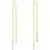 Boucles d'oreilles 14k en or pour femmes | Pendantes minimalistes et élégantes | Fil Drop longue chaîne