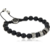 Bracelet Diesel pour homme en perles de pierres semi-précieuses : le choix parfait pour un style élégant