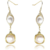 HIKARO Boucles d'oreilles en perles baroques plaquées or 14K: Une fusion de luxe et de naturel