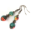 Boucles d'Oreilles Pendantes Style Vintage en Perles de Jade Blanc Naturel Teinté: Une Création Artisanale Signée ThurColas