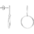 SOFIA MILANI - Boucles d'Oreilles Femmes Dangle avec Motif en Forme de Cercle et Barre