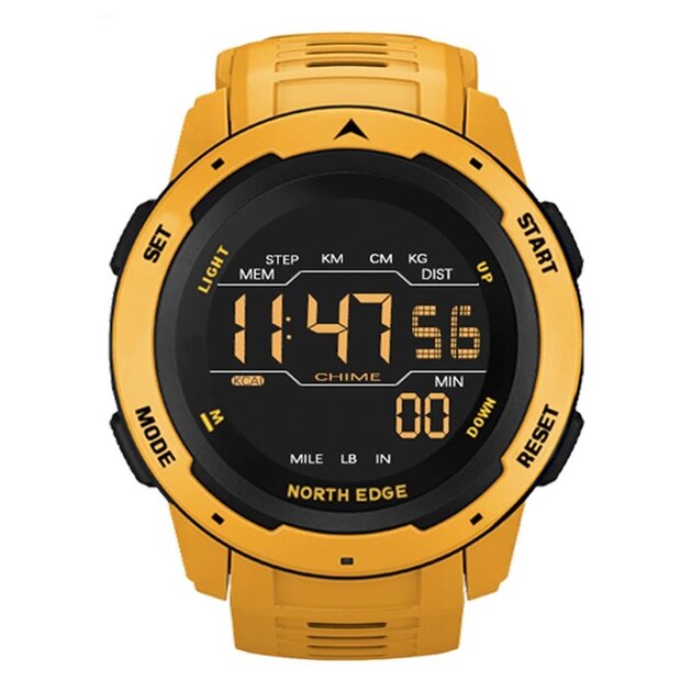 Findtime Montre Numérique Sport Rétroéclairage LED - 5 Bar Étanche - Réveil Chrono