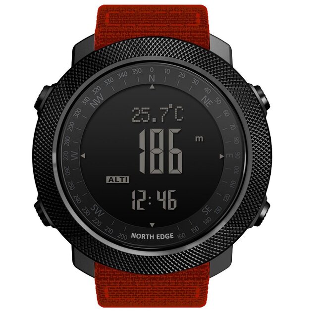 Montre-bracelet Numérique Pour Homme Avec Chronomètre - Étanche, Rétroéclairage LED, Compte à Rebours, Alarme, Calendrier - 11