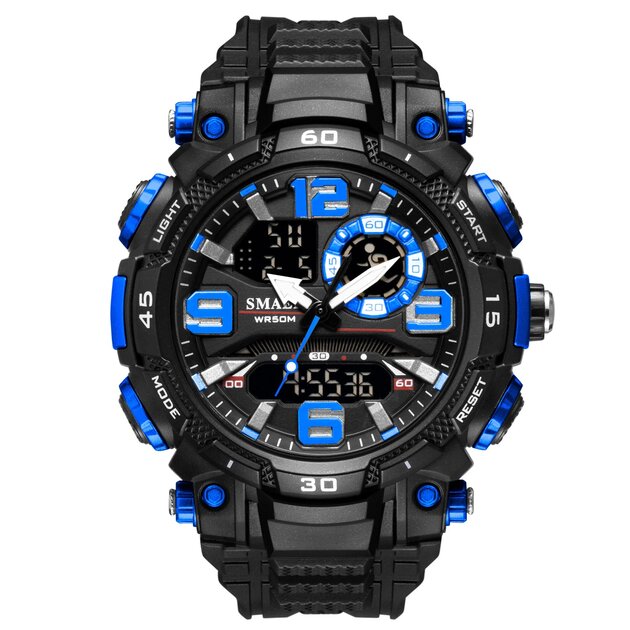 Montre Digital Homme LN LENQIN - Sport Étanche 50M Avec Chrono, Alarme Et Rétroéclairage