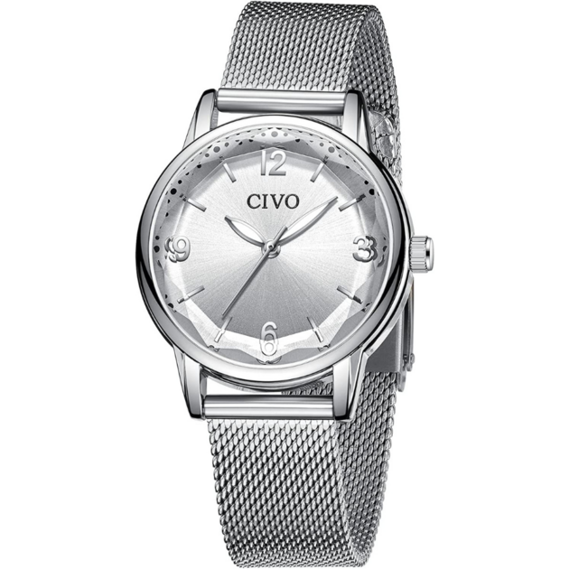 Une L Gance Intemporelle Montre Pour Femme Civo En Acier Inoxydable Argent