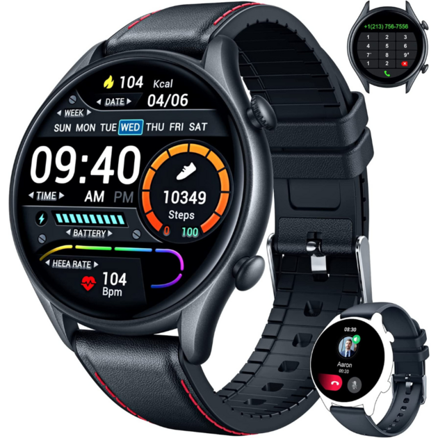 SUPBRO Montre Connectée Hommes Femmes 1,69'' - Fitness Tracker Avec Fréquence Cardiaque, Sommeil, Notifications, IP68 Pour IOS Android