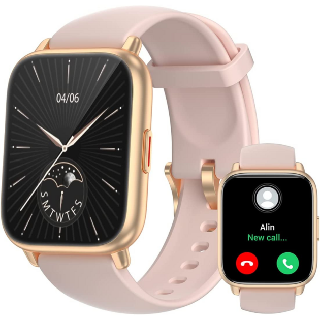 Montre intelligente pour femme avec fonction d'appel Bluetooth, montre