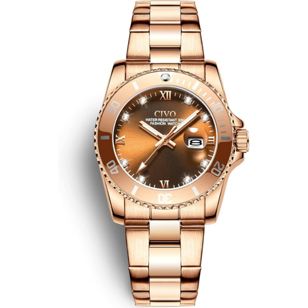 Montre Femme Carrée Dorée Acier Inoxydable - Mouvement Quartz Japonais, Étanche 3 ATM, Design Vintage Élégant