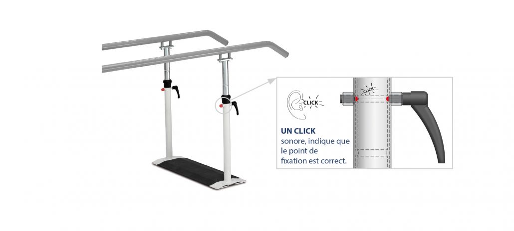 barres paralles pliables ferrox vérroullage par click tablelya