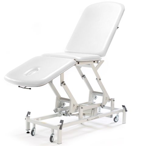 Table dexamen électrique seersmedical long dossier Blanc