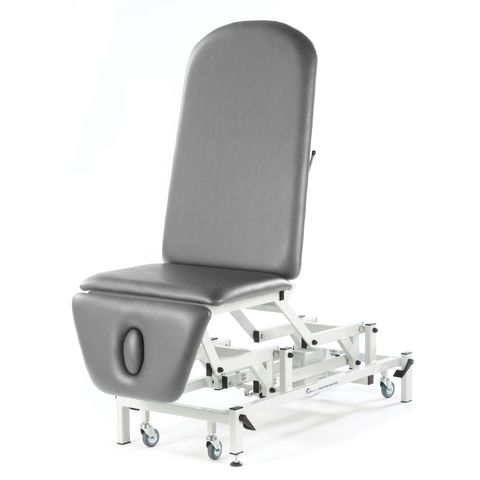 Table dexamen électrique drop seersmedical dossier relevable Gris clair