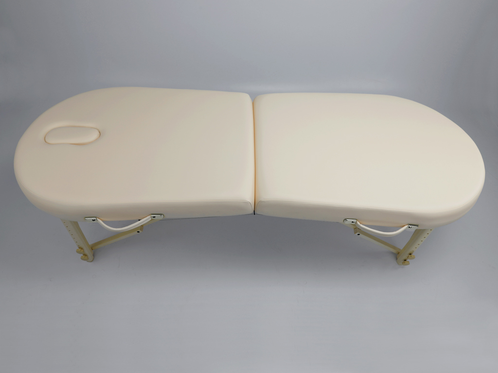 Table de massage et dexamen Elza Aveno Life Habys portable pliante en bois Coins arrondis couleur crème