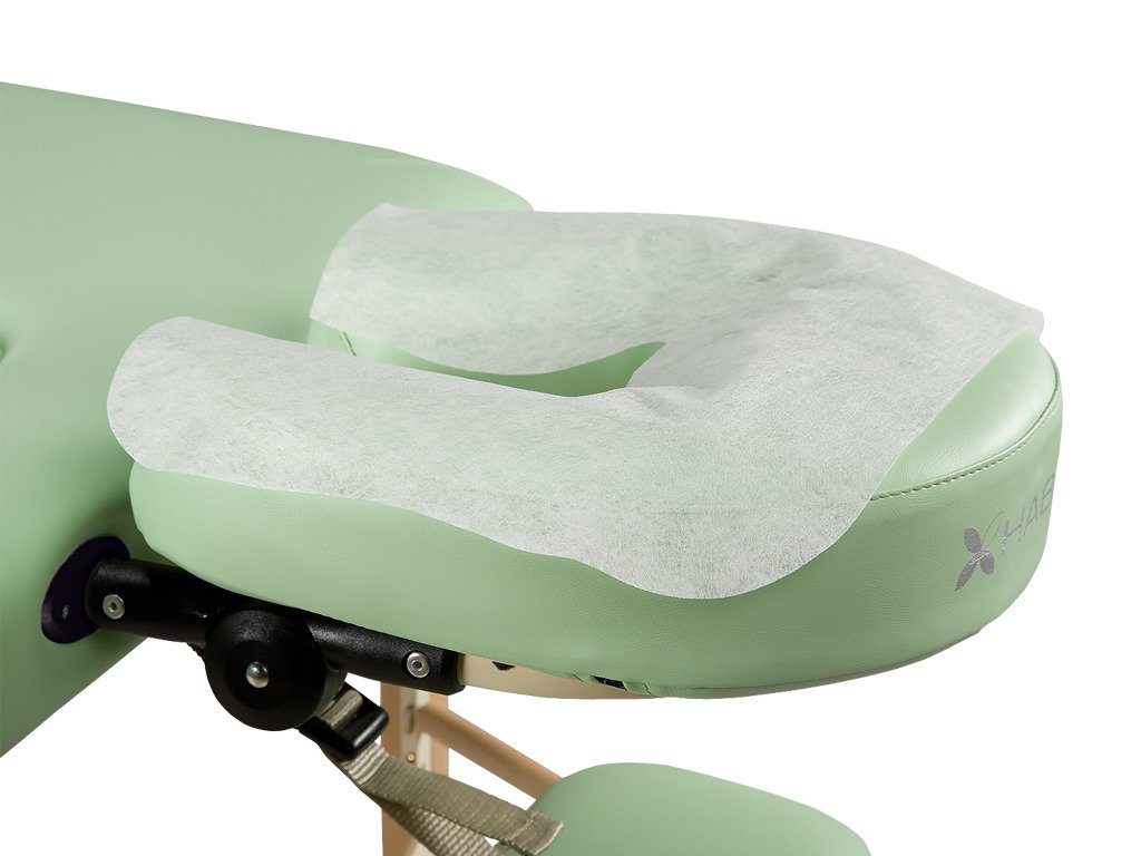 feuilles protections non tissées jetables pour têtière table de massage portable habus tablelya teckteck enraf