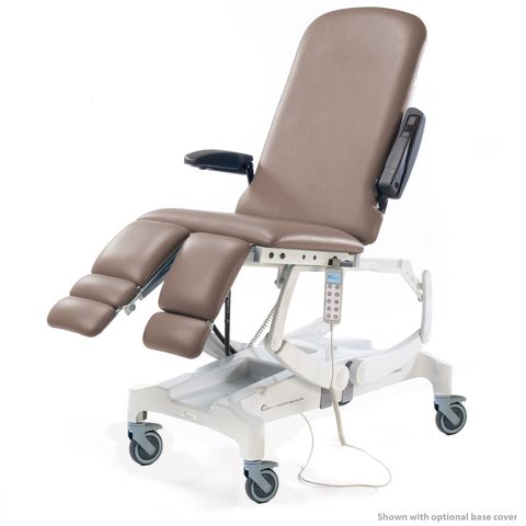 fauteuil de podologie électrique seers medical tablelya avec roulettes frein pepper