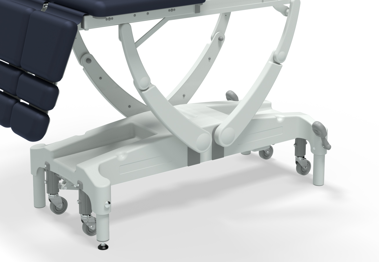 roulettes retractables avec châssis premium fauteuil podologie pedicurie seers medical tablelya NV0595-PRM