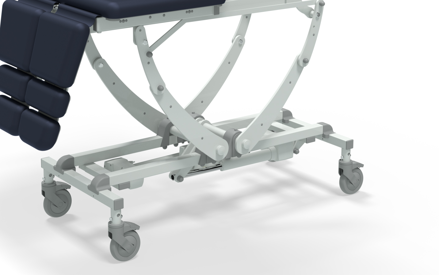 roulettes frein individuel châssis classic fauteuil de podologie electrique seers medical tablelya NV0495-CLS