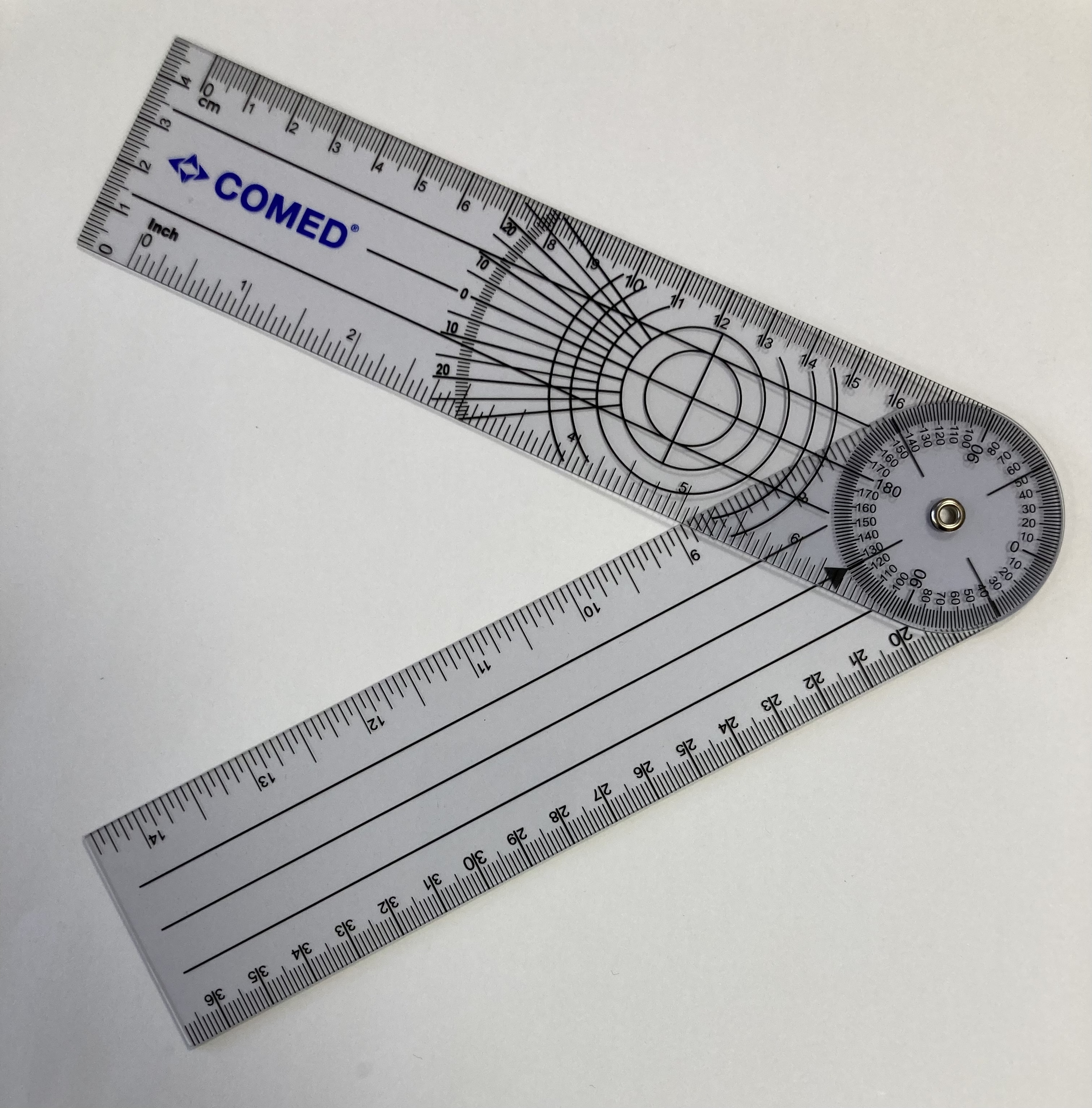 Goniomètre plastique ouvert comed tablelya