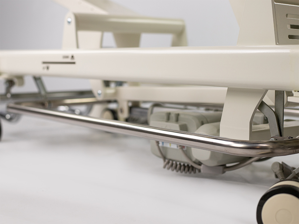 table de chiropraxie électrique habys avec drops ou toggle mécaniques vue commande périphérique couleur grise