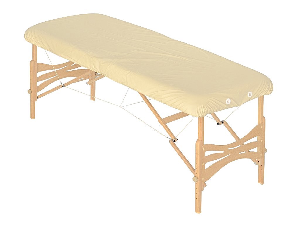 housse de protection en pvc creme beige pour table de massage ou d'examen habys tablelya