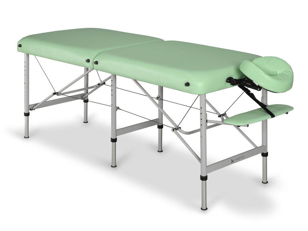 table de massage portable aluminium modèle Medmal habys tablelya pistachio verte largeur 70 cm -377_1