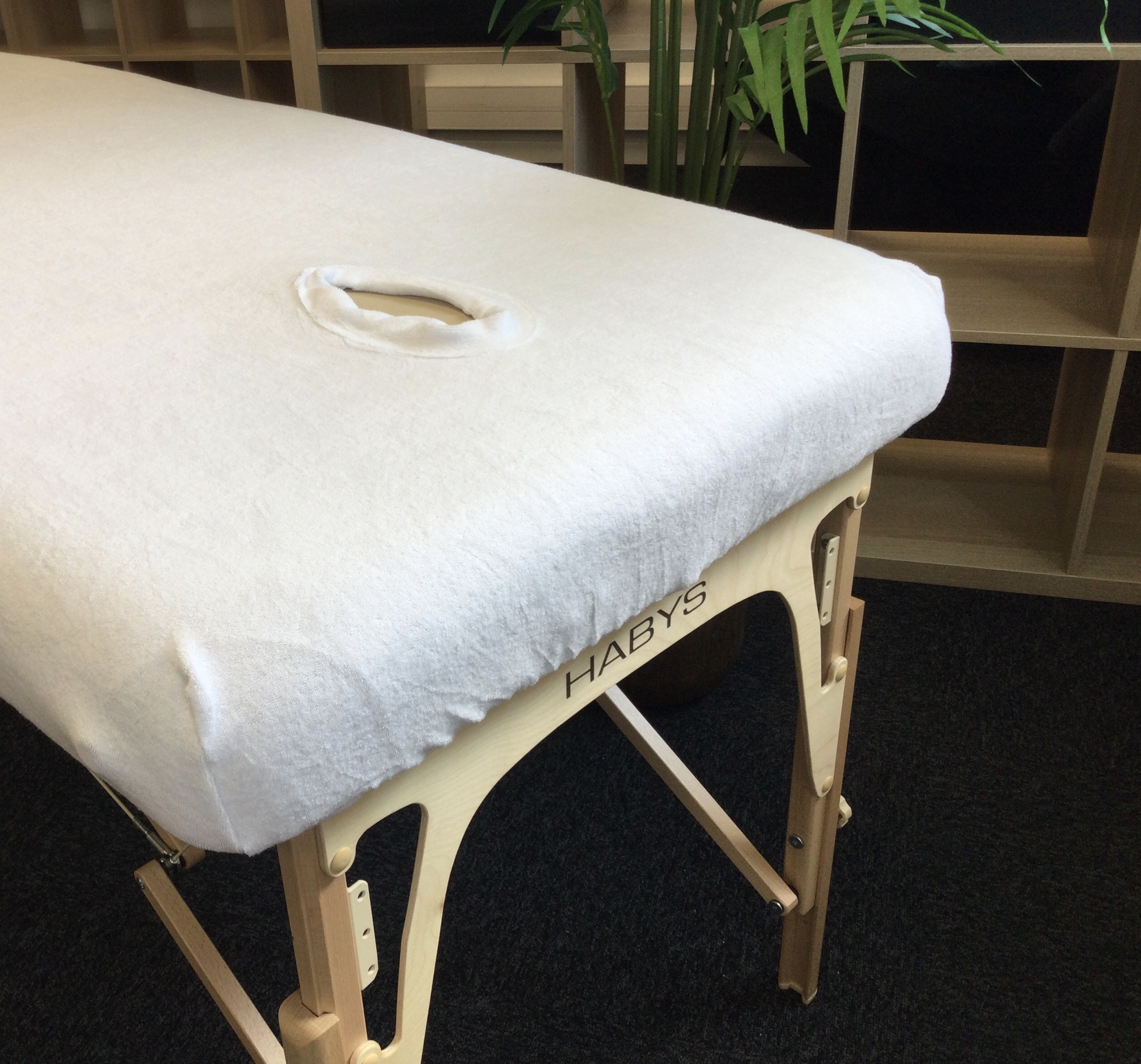 tablelya housse coton avec trou visage blanche pour table de massage.jpeg