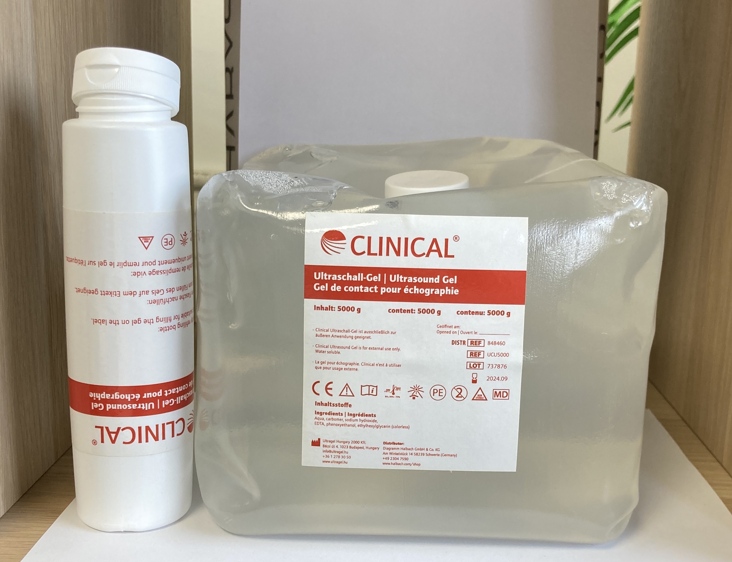 clinical gel de contact transparent cubi de 5 litres avec son flacon de 250 ml by tablelya image00005