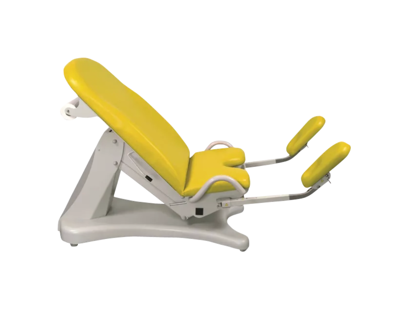 ELANSA fauteuil gynécologie jaune citron avec appui pieds de chez Promotal made in France by Tablelya