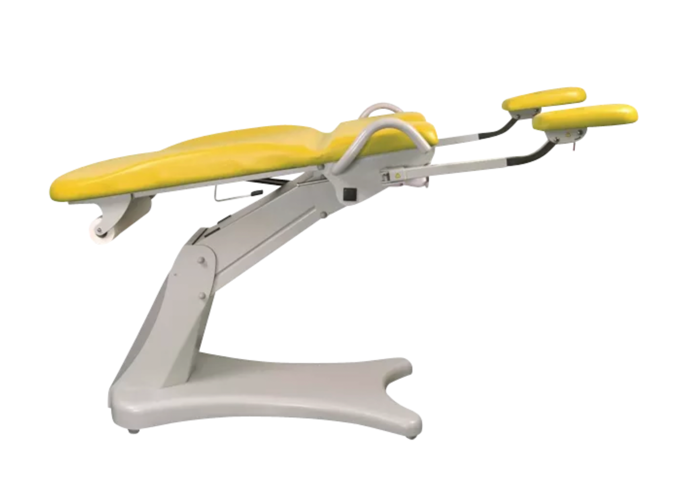 ELANSA fauteuil gynécologie jaune citron position allongé trendelembourg de chez Promotal made in France by Tablelya