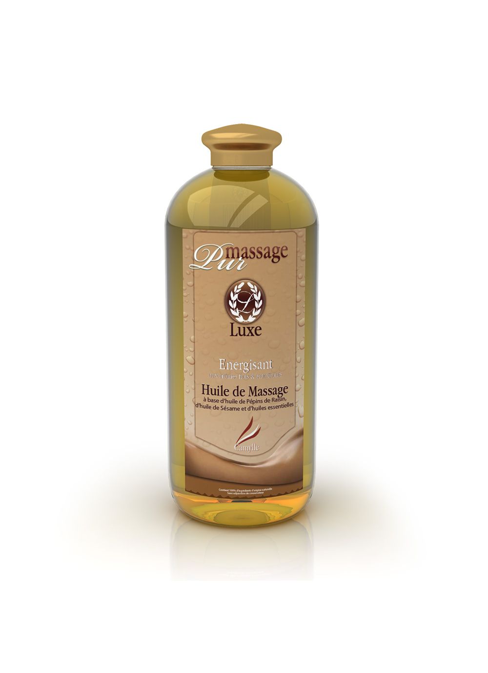 camylle tablelya huile pur-massage senteur luxe flacon de 1 litre
