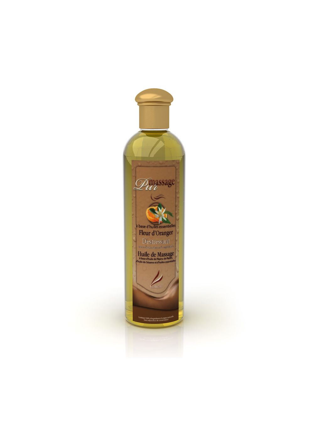 camylle tablelya huile pur-massage senteur fleur doranger 500 ml