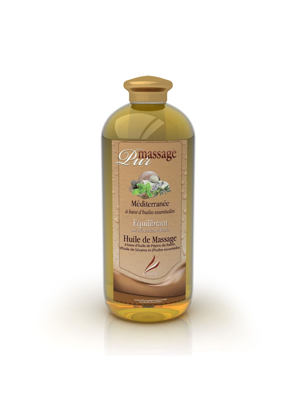 huile de massage camylle pur-massage-mediterranee 1 l tablelya