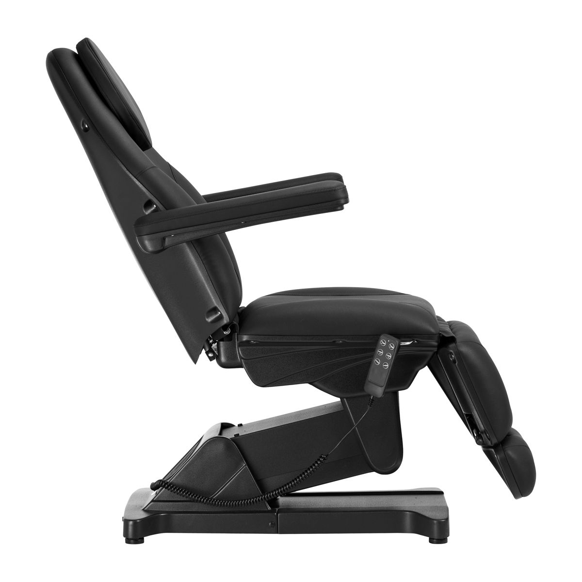 tablelya coté fauteuil électrique tattoo esthétique noir 3 moteurs repose pieds réglable en extension vue trou visage 146498_01_1711