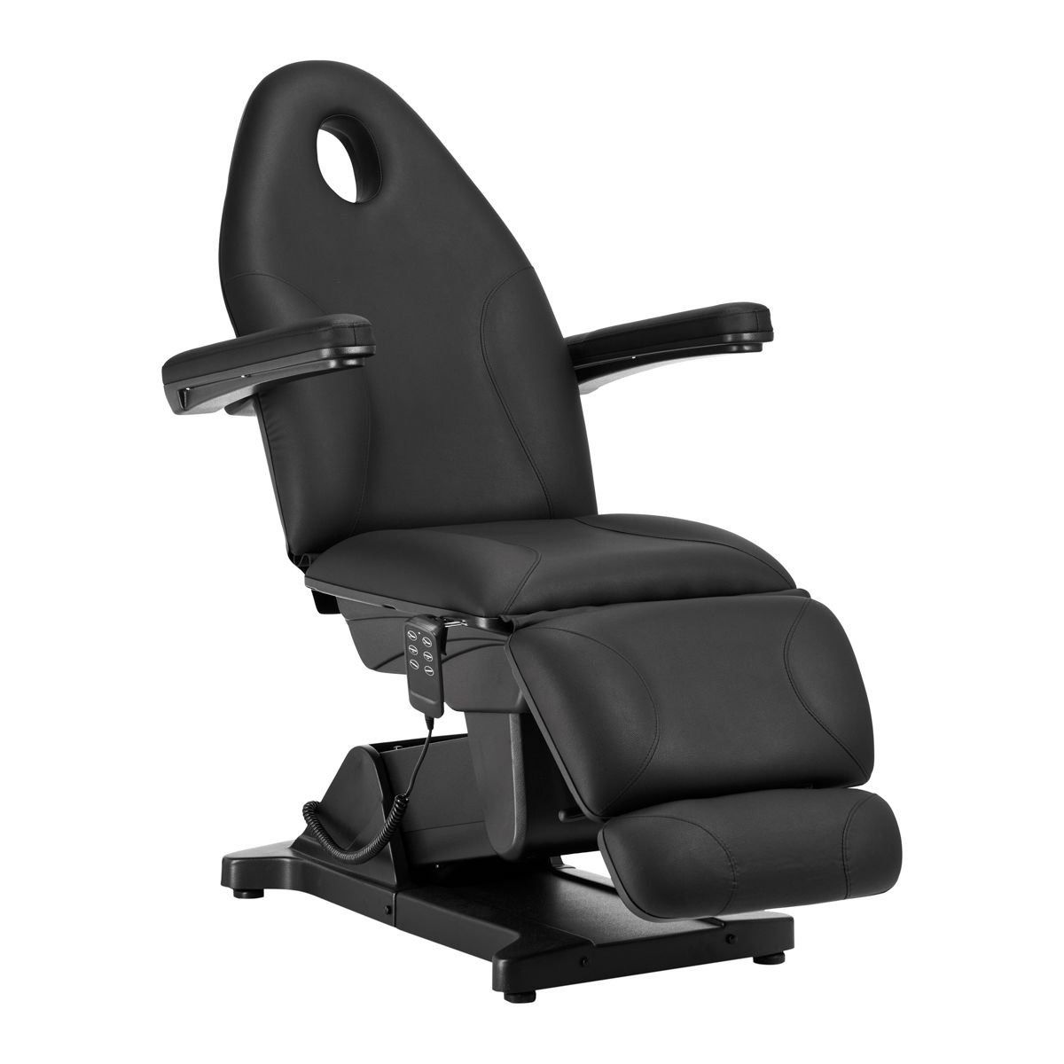 tablelya fauteuil électrique tattoo esthétique noir 3 moteurs repose pieds réglable vue trou visage 146498_01_1711