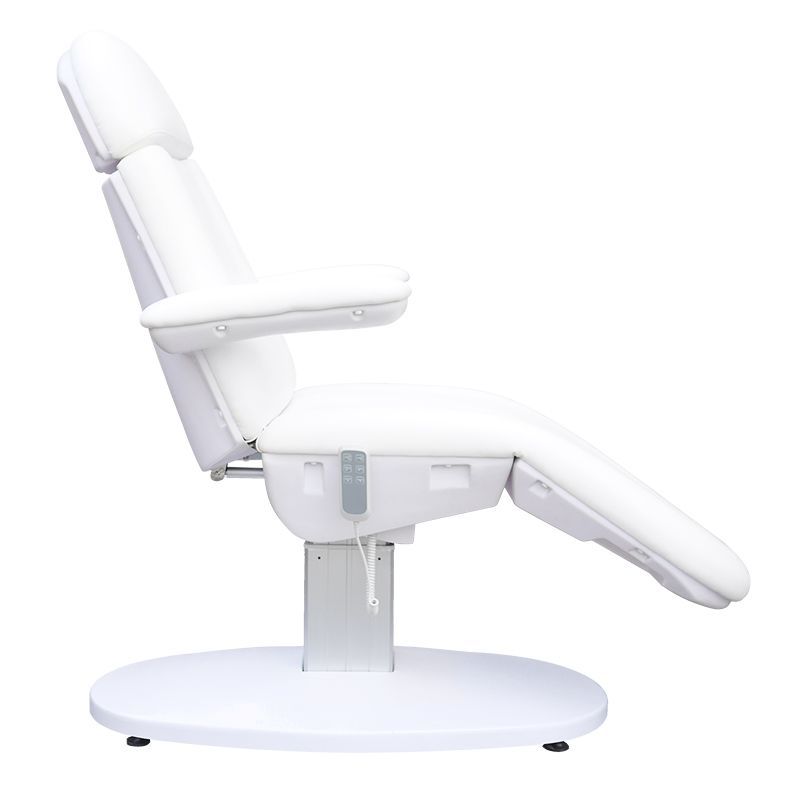 tablelya fauteuil esthétique électrique blanc avec têtière trou visage 126115_11_23