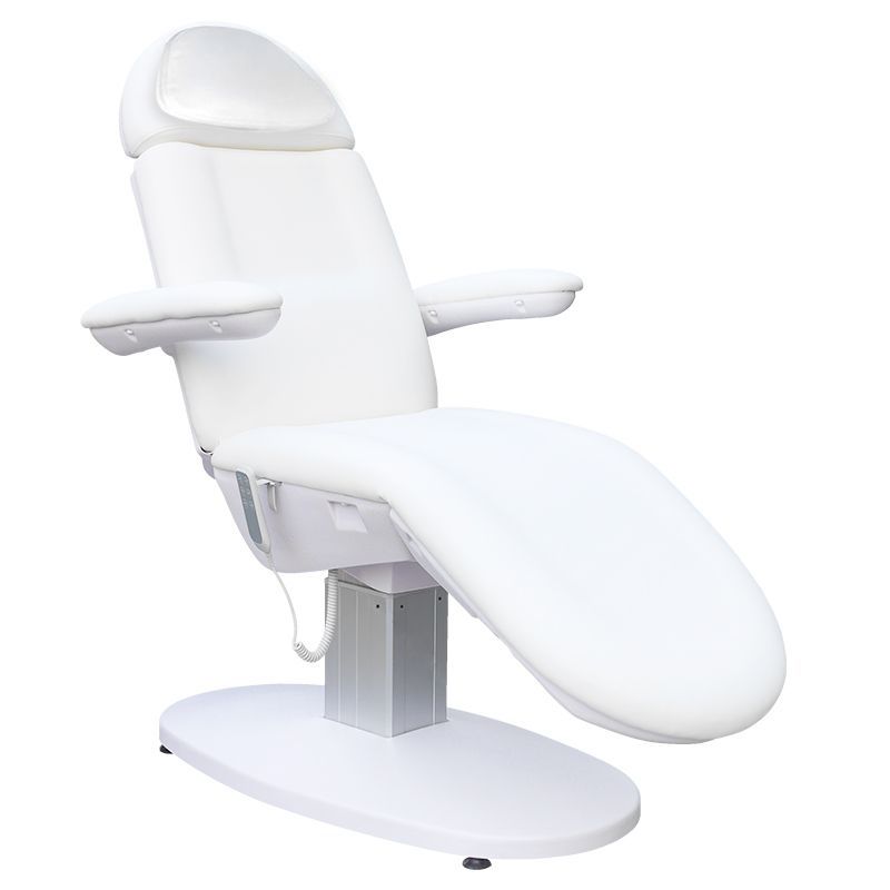 tablelya fauteuil esthétique électrique blanc avec têtière trou visage 126115_4_23