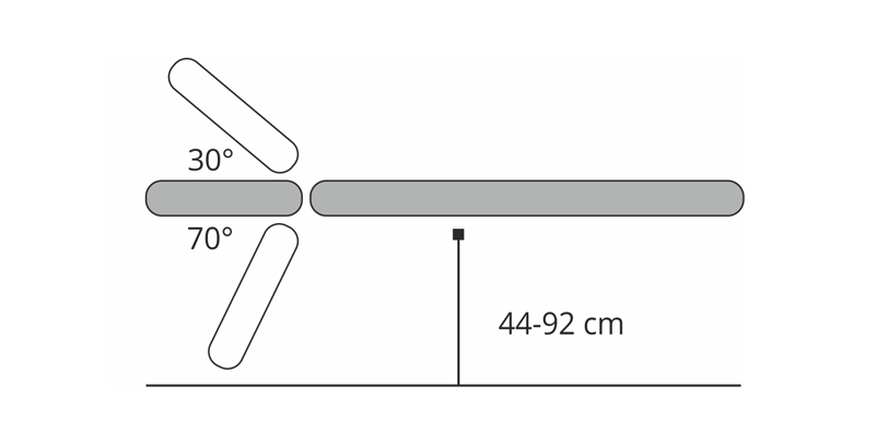 habys agila table électrique deux plans têtière avec trou visage commande périphérqiue grise tablelya schéma fonctionnel