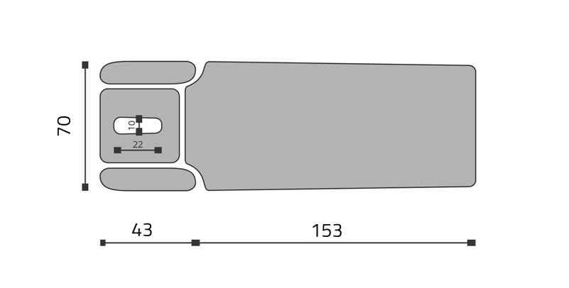 habys tablelya schéma table électrique plan têtière avec appuis-bras réglable par gachette vue générale Agila-4
