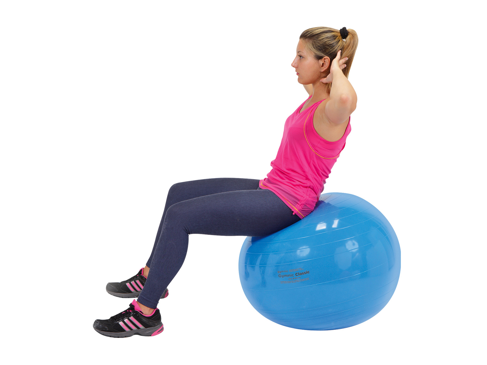 tablelya ballon de gym postural Gymnic ball-Classic_4 bleu