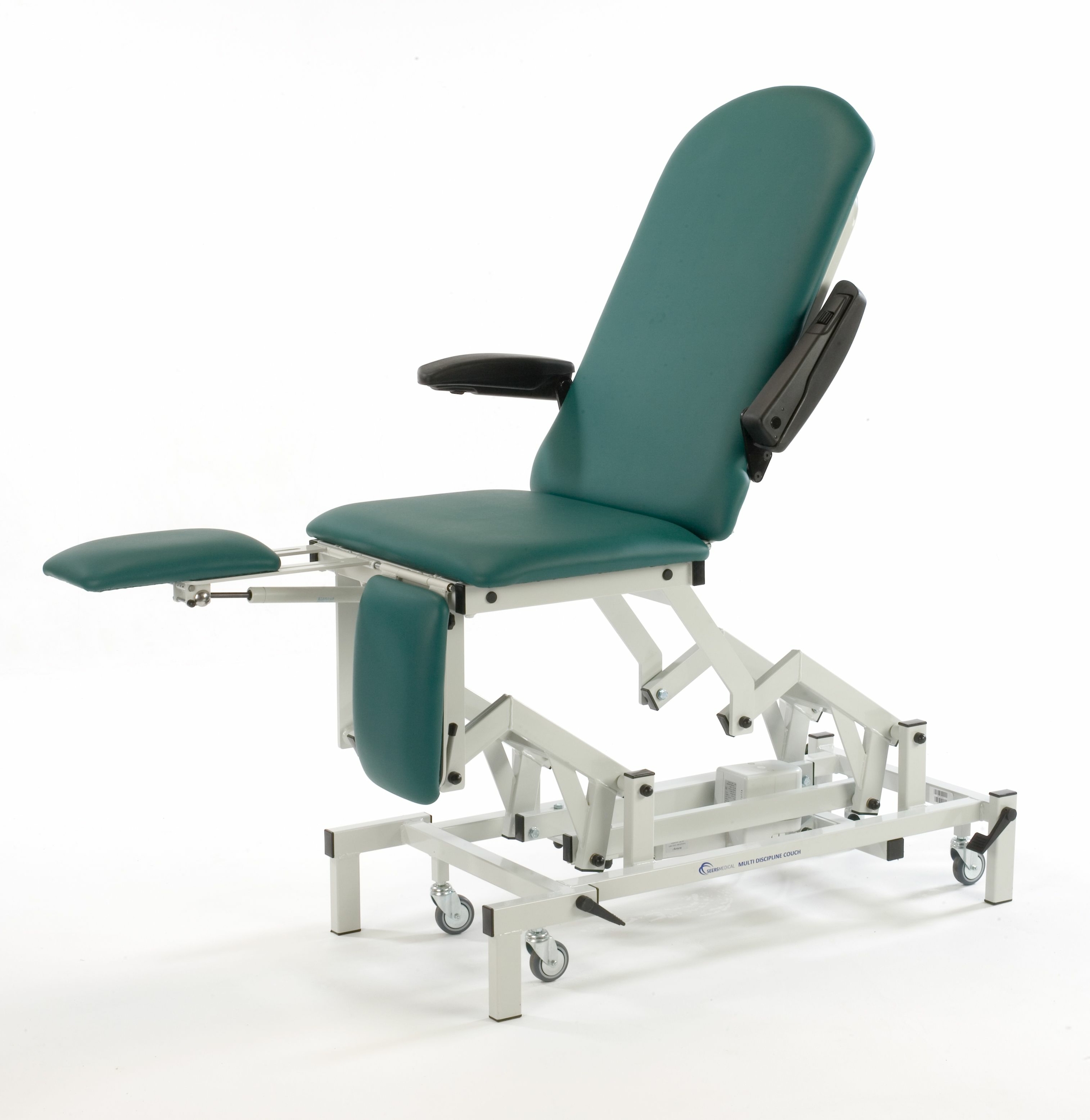 seers medical fauteuil de podologie électrique SM0575 vert tablelya rallonge pieds