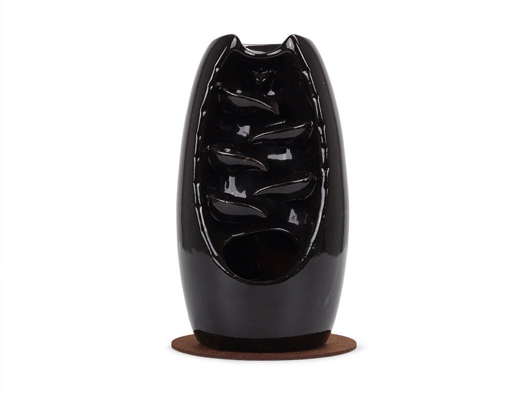 habys fontaine à encens céramique noire tablelya WATERFALL-black-2306_2