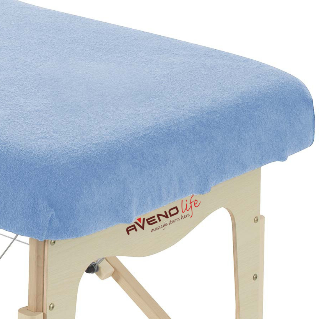 tablelya habys drap housse table de masage 80x200cm bleu ciel