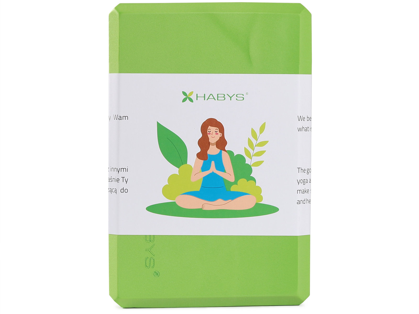 habys yoga brique verte-tablelya-23x15x7-5-cm-EVA-foam-green-2302_1