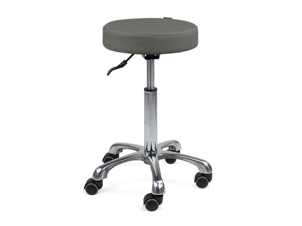 tablelya RS tabouret à roulettes double bandes caoutchouc de chez Habys modèle tablelya RS gris