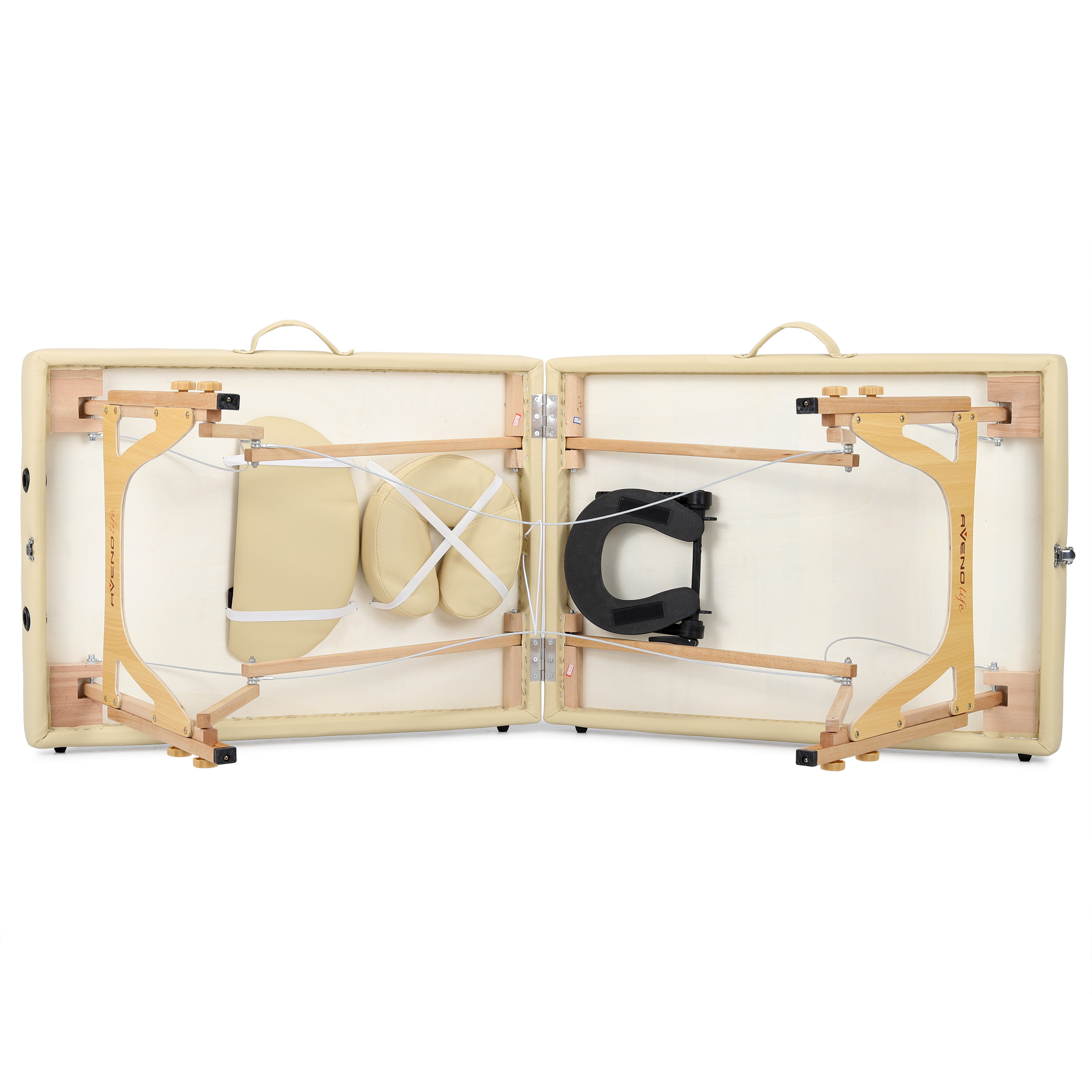 tablelya-vue de dessous de la Portable-massage-table-Sonia-Comfy-Base-K533-Beige-2332_5