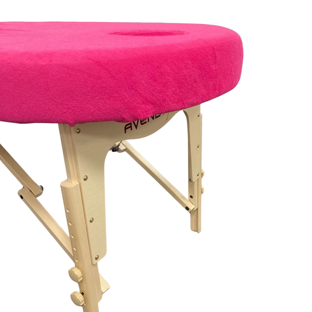 tablelya housse table de massage éponge épaisseur 15 cm 80x200cm fuschia rose