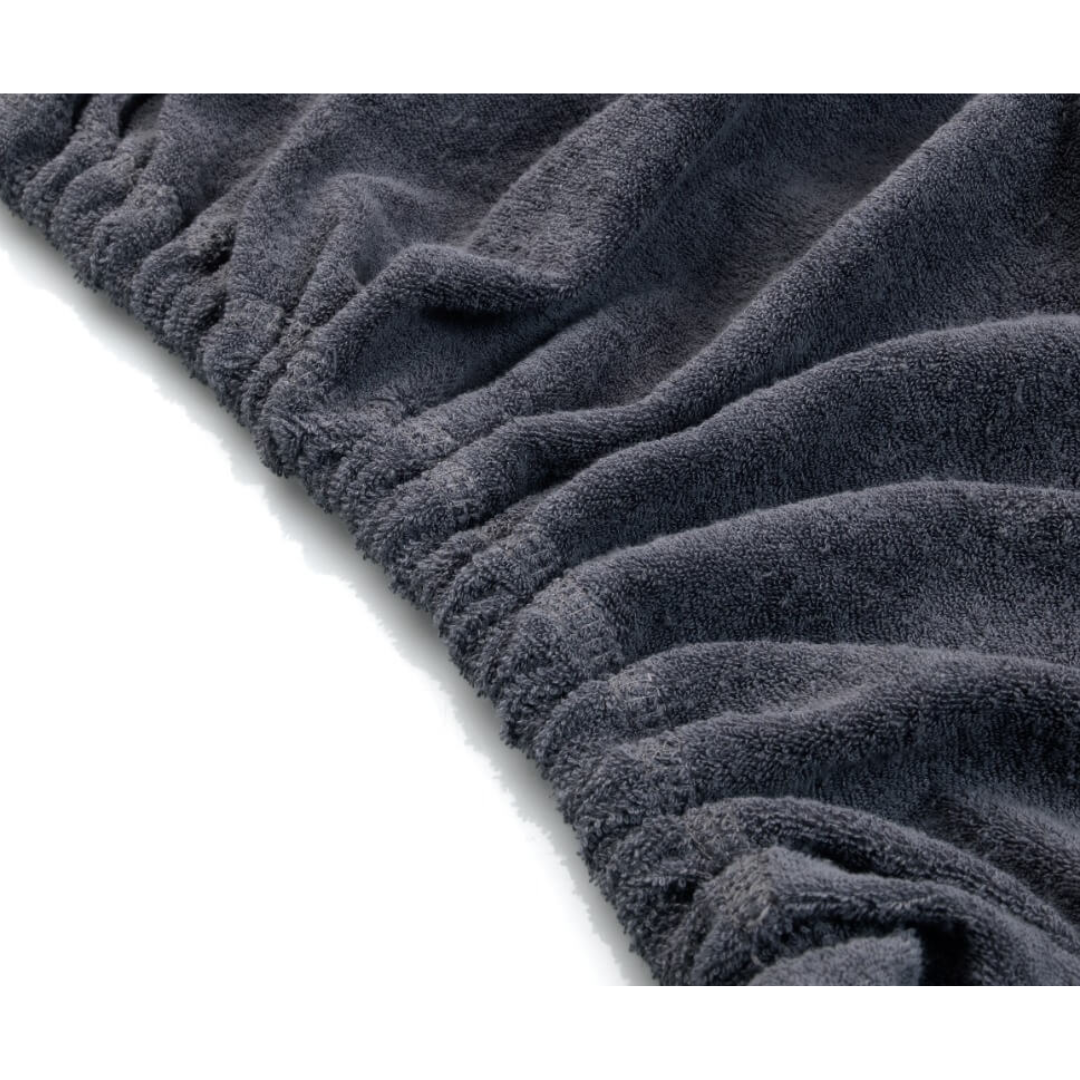 tablelya housse spa épaisseur 15 cm coton élastique gris antracite