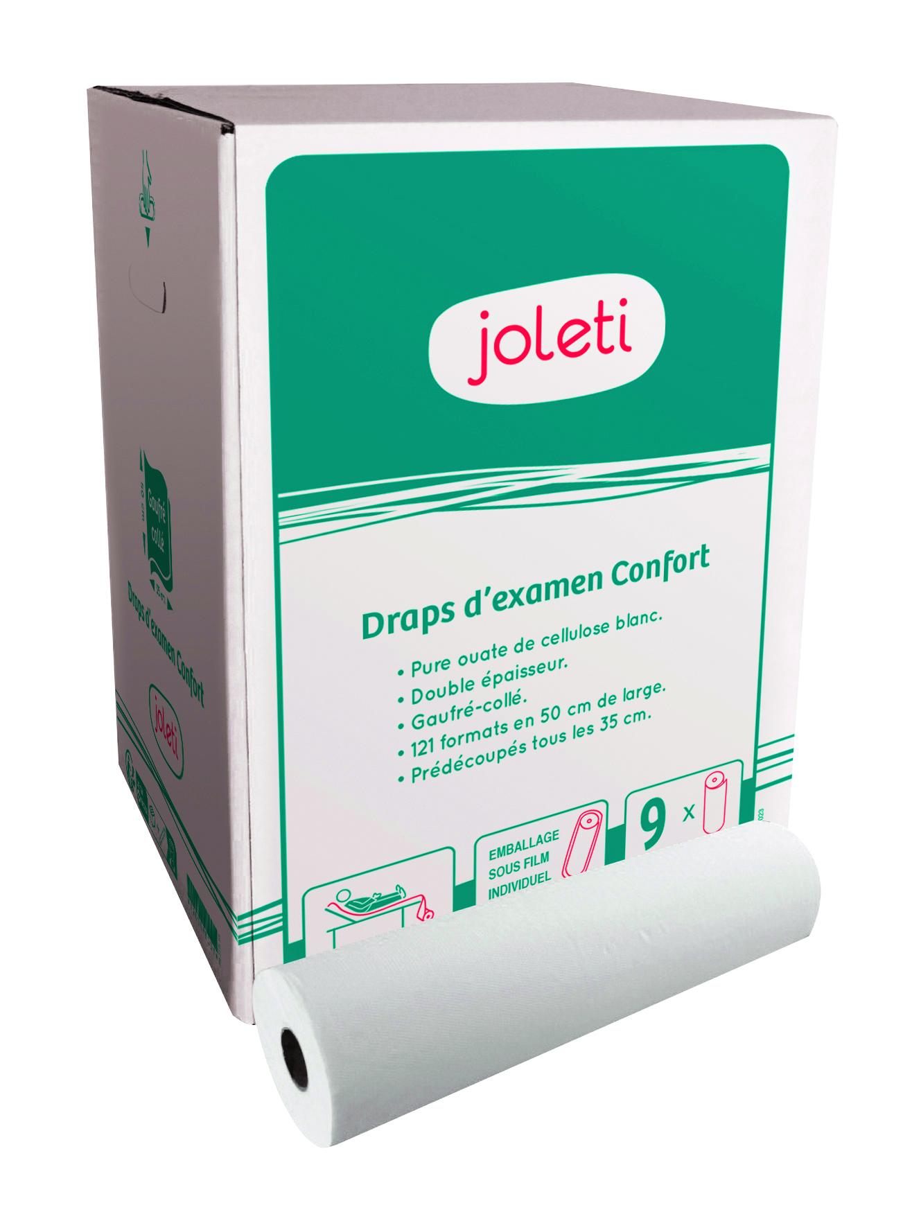 tablelya drap dexamen joleti carton de 9 rlx gauffré pré-découpé 1401098012-1