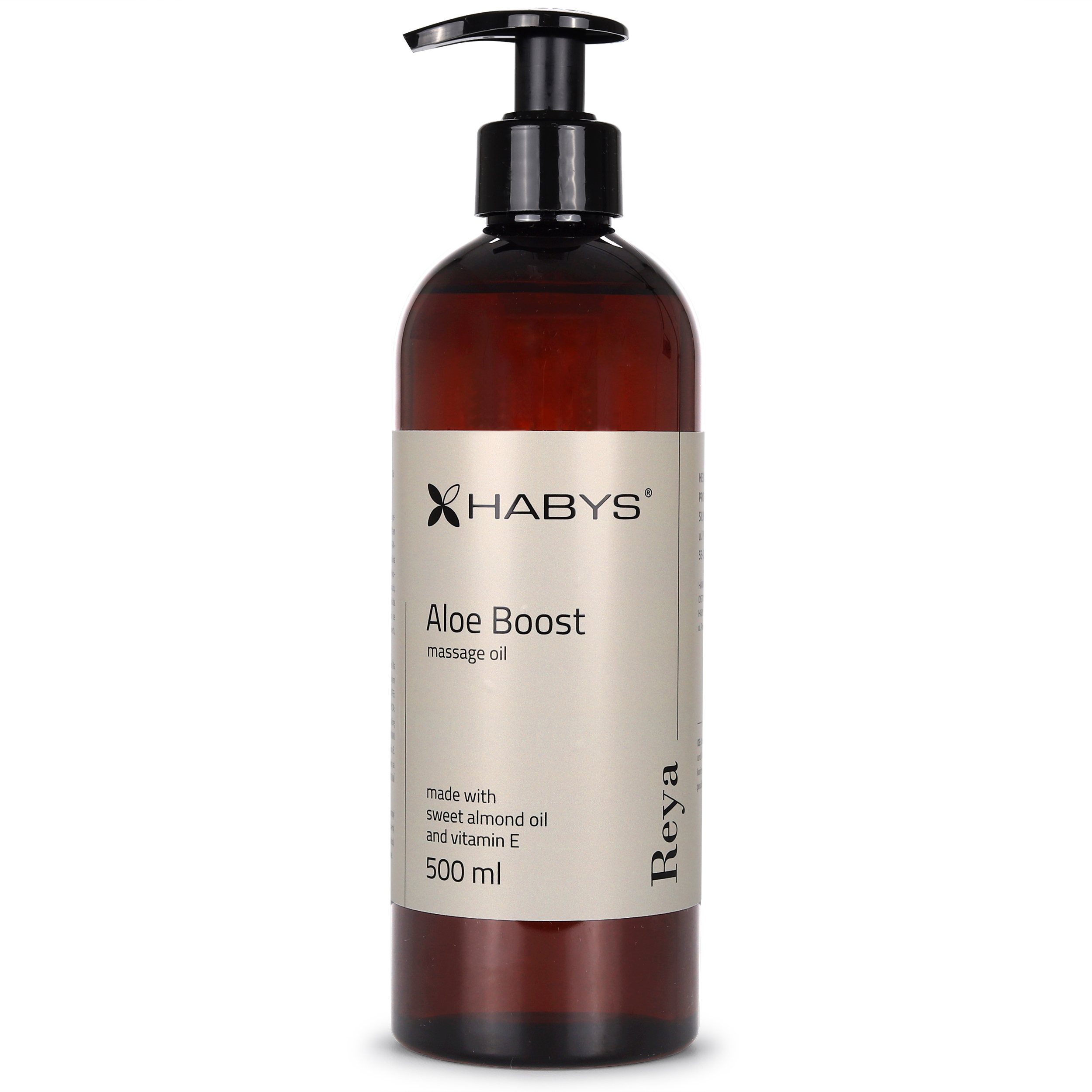 tablelya huile de massage aloe vera habys flacon 500 ml pompe doseuse-Reya-Aloe-Boost-Habys-500-ml-1905_1