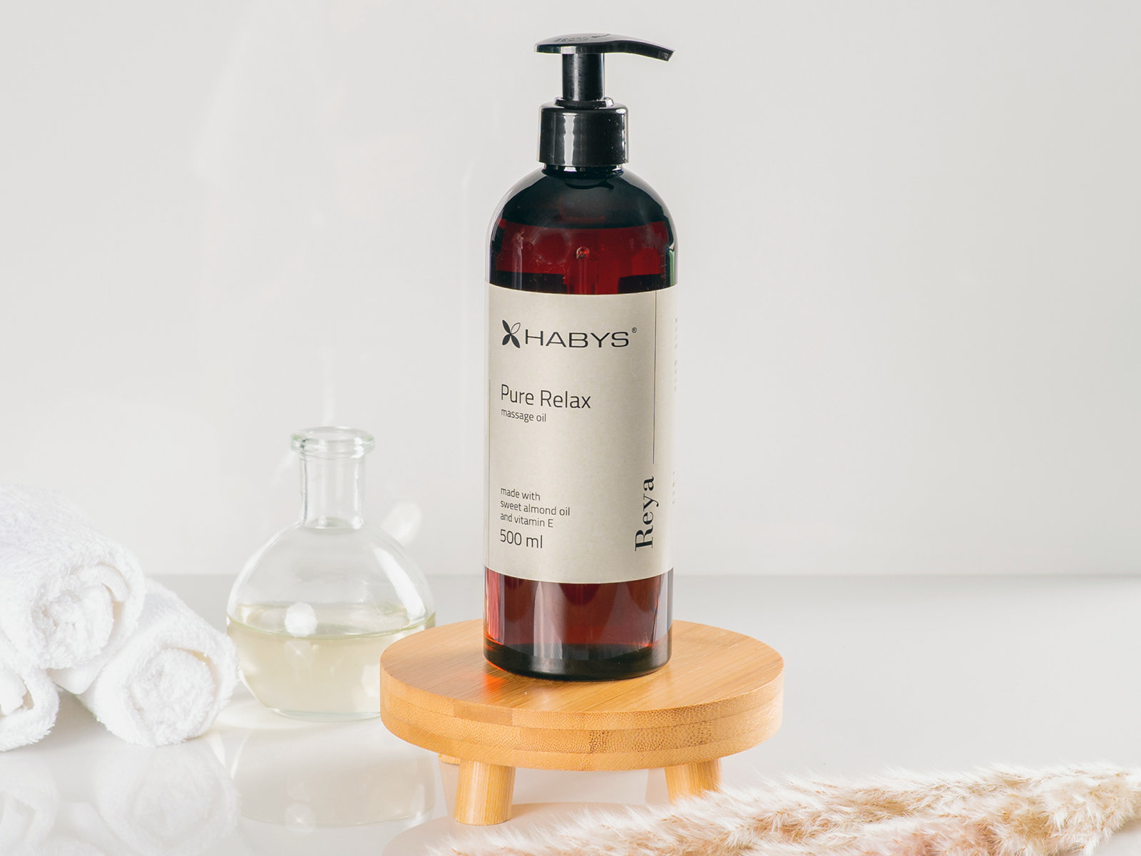 tablelya huile de massage relax flacon de 500 ml salle de bain-Pure-Relax-Habys-500-ml-1806_2